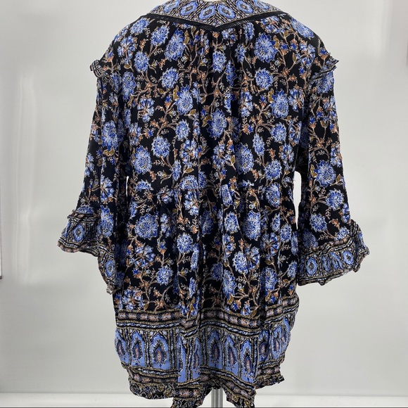 Free People NWT Moonlight Dance Printed Tunic Mini Dress Printed Size Medium New - Picture 4 of 8